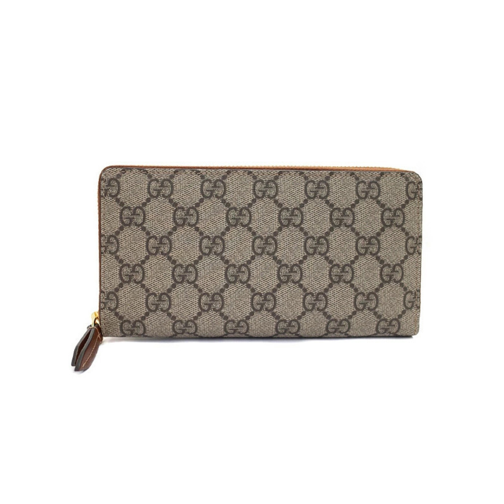 Gucci GG Supreme Round Zipper Long Wallet